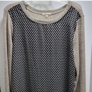Le Lis grey patterned sweater size L